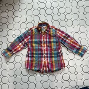 Crewcuts Colorful Plaid Button Down Shirt
